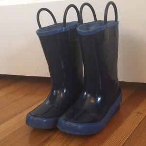 LL Bean Kids Size 8 Rainboots Navy